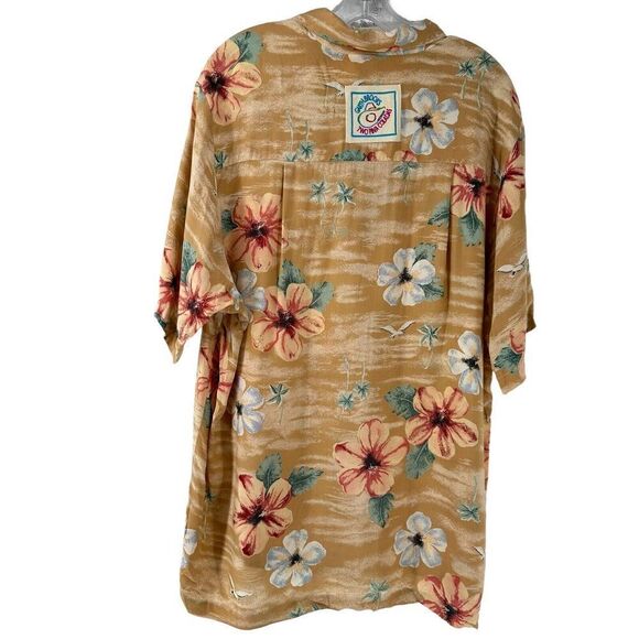 Garth Brooks Vintage 90s Hawaiian Shirt Two Pina Coladas Patch Size L Body Code - Picture 3 of 12